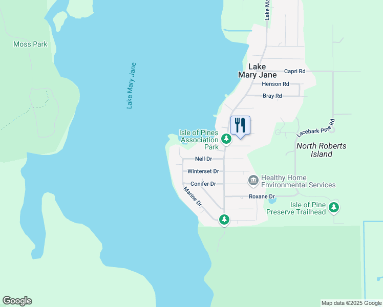 map of restaurants, bars, coffee shops, grocery stores, and more near 14123 Nell Drive in Orlando