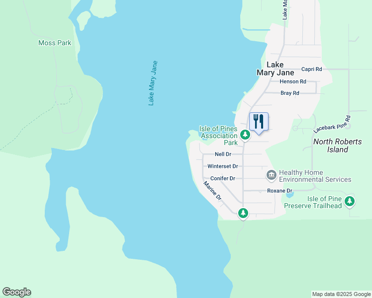 map of restaurants, bars, coffee shops, grocery stores, and more near 14051 Marine Court in Orlando