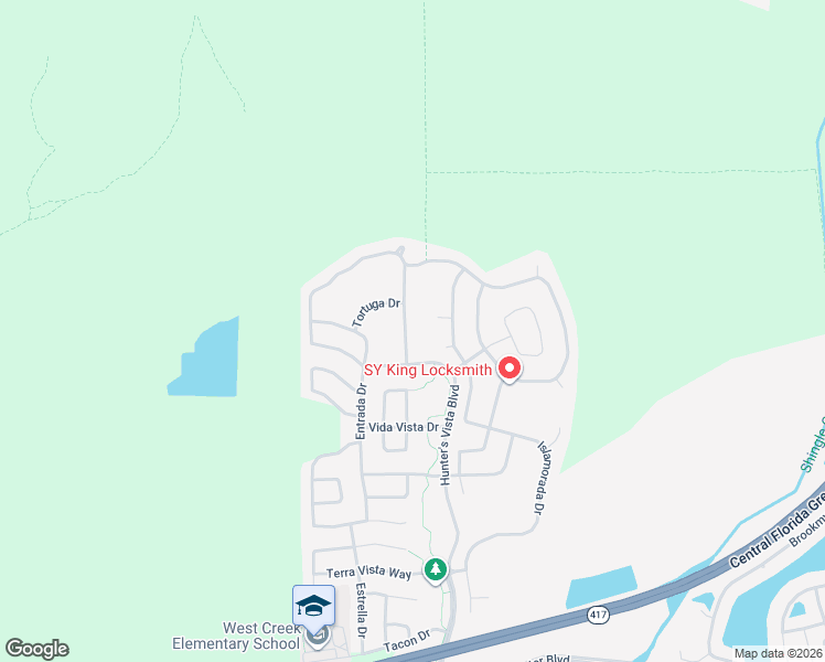 map of restaurants, bars, coffee shops, grocery stores, and more near 5251 Los Palma Vista Drive in Orlando