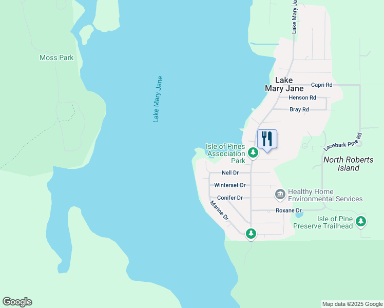 map of restaurants, bars, coffee shops, grocery stores, and more near 14051 Marine Court in Orlando
