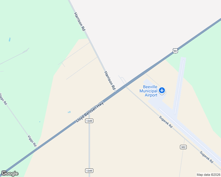 map of restaurants, bars, coffee shops, grocery stores, and more near 3521 Pvt 3004 in Beeville