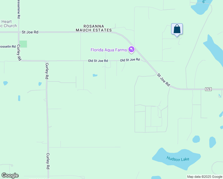 map of restaurants, bars, coffee shops, grocery stores, and more near 33308 Old Saint Joe Road in Dade City