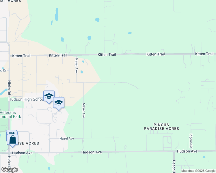 map of restaurants, bars, coffee shops, grocery stores, and more near 10914 Patrick Avenue in Hudson