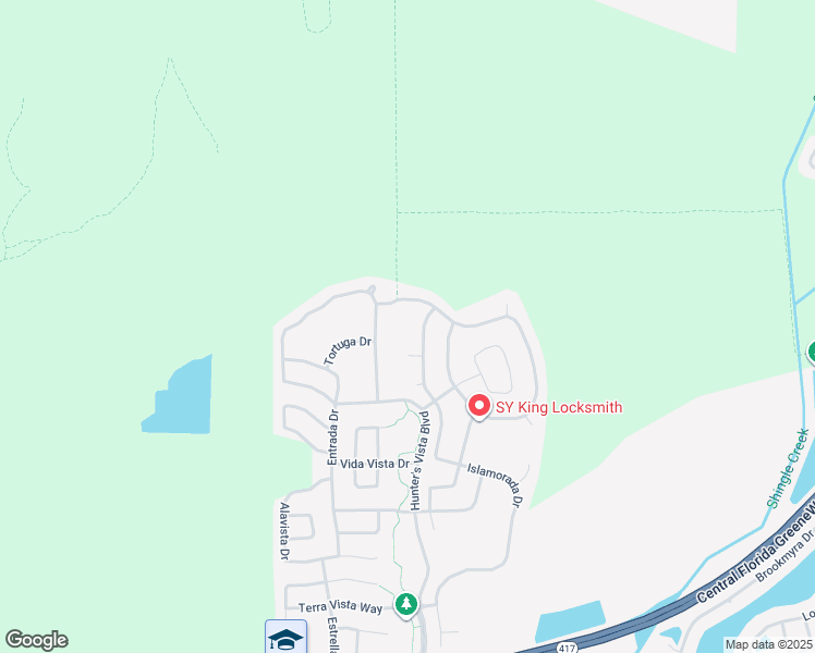 map of restaurants, bars, coffee shops, grocery stores, and more near 5333 Los Palma Vista Drive in Orlando