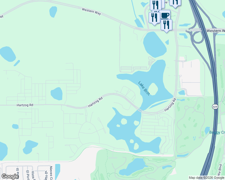 map of restaurants, bars, coffee shops, grocery stores, and more near 15145 Havencrest Circle in Winter Garden