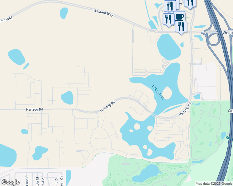 map of restaurants, bars, coffee shops, grocery stores, and more near 15115 Havencrest Circle in Winter Garden