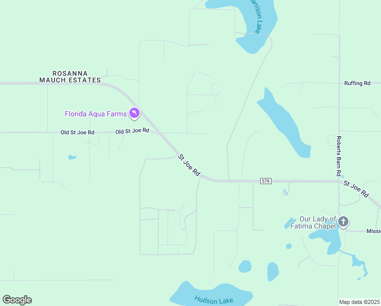 map of restaurants, bars, coffee shops, grocery stores, and more near 33707 Saint Joe Road in Dade City