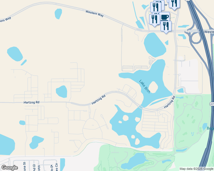 map of restaurants, bars, coffee shops, grocery stores, and more near 15117 Havencrest Circle in Winter Garden