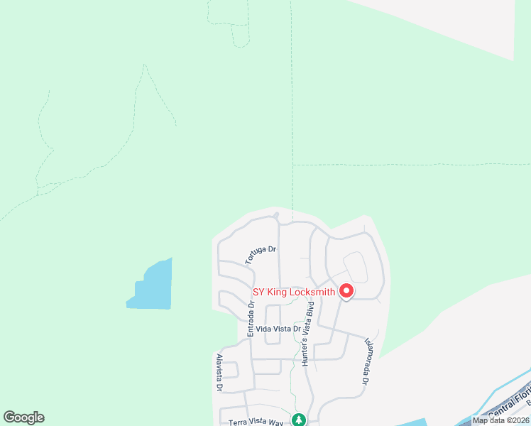 map of restaurants, bars, coffee shops, grocery stores, and more near 5427 Los Palma Vista Drive in Orlando