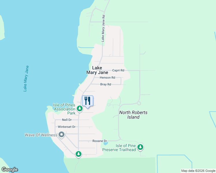 map of restaurants, bars, coffee shops, grocery stores, and more near 14620 Bray Road in Orlando