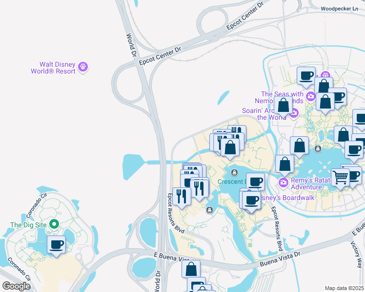 map of restaurants bars coffee shops grocery stores and more near 1400