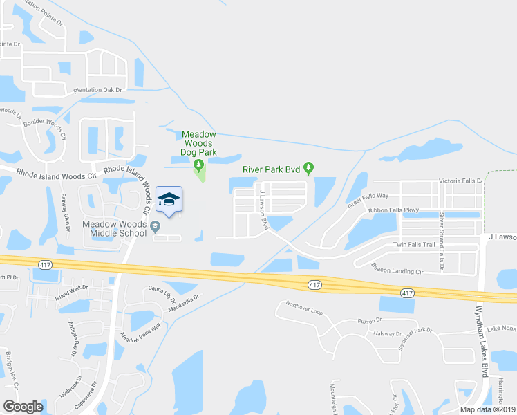 map of restaurants, bars, coffee shops, grocery stores, and more near 1646 J Lawson Boulevard in Orlando