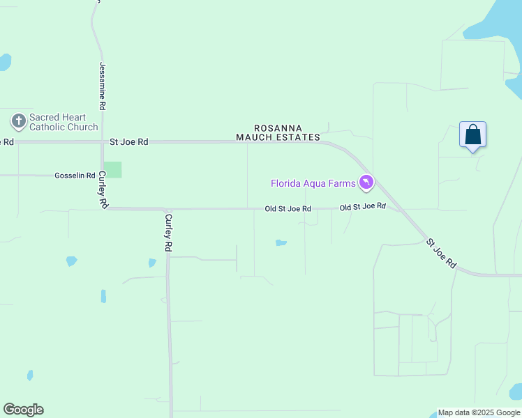 map of restaurants, bars, coffee shops, grocery stores, and more near 33308 Old Saint Joe Road in Dade City