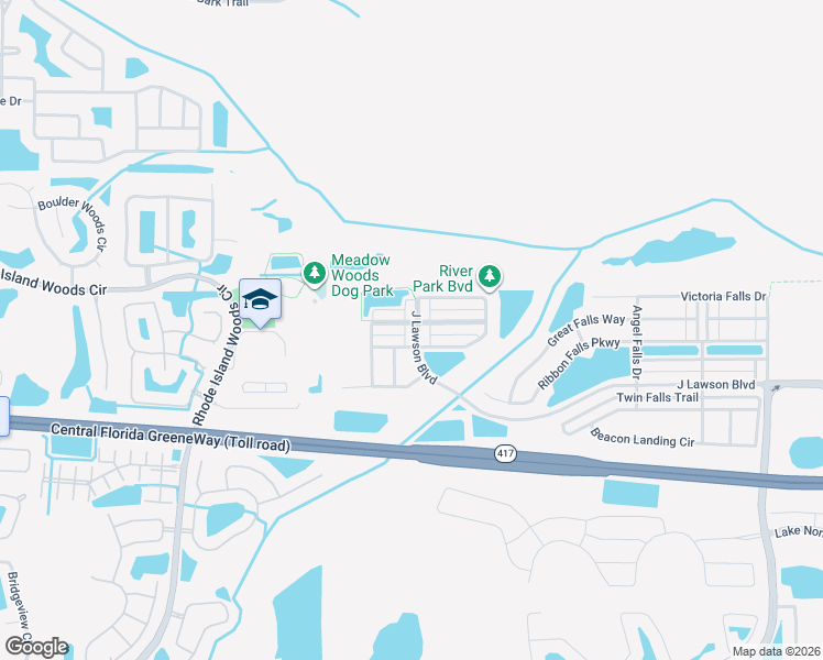 map of restaurants, bars, coffee shops, grocery stores, and more near 1642 J Lawson Boulevard in Orlando