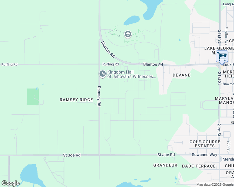 map of restaurants, bars, coffee shops, grocery stores, and more near 14733 Collegeview Drive in Dade City