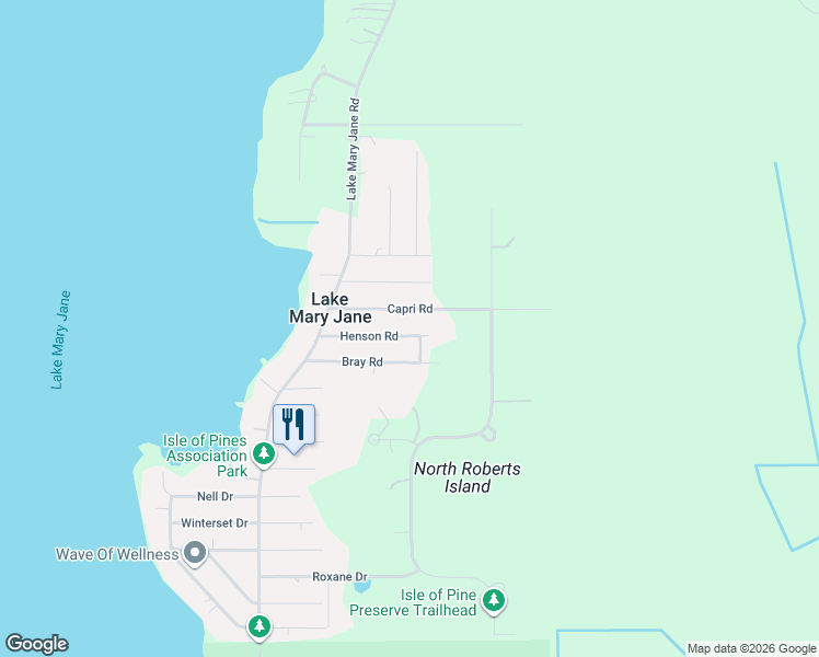 map of restaurants, bars, coffee shops, grocery stores, and more near 14711 Henson Road in Orlando