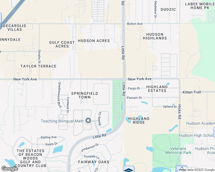 map of restaurants, bars, coffee shops, grocery stores, and more near 14506 Potterton Circle in Hudson