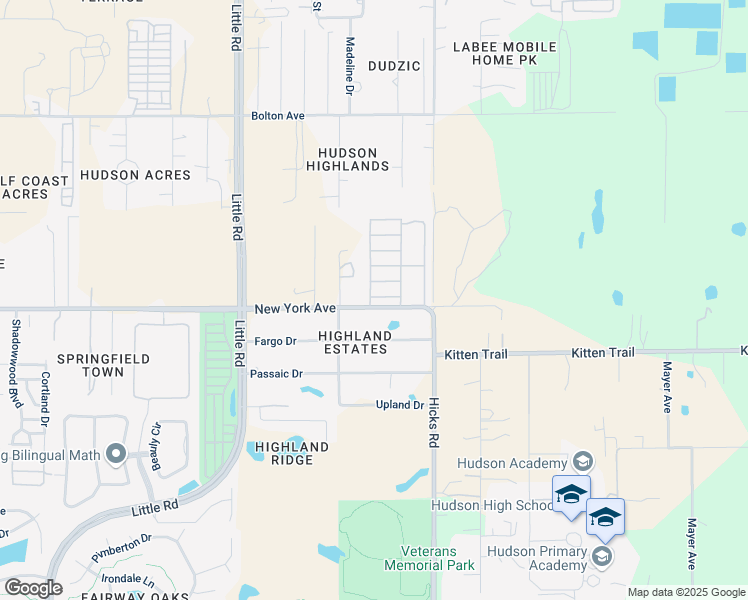map of restaurants, bars, coffee shops, grocery stores, and more near 9826 Solva Lane in Hudson