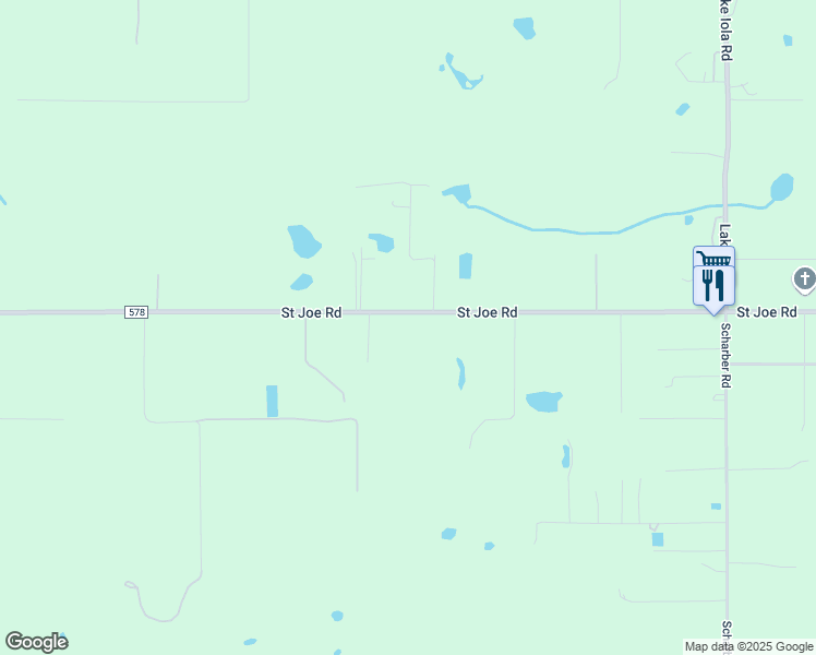 map of restaurants, bars, coffee shops, grocery stores, and more near 31226 Saint Joe Road in Dade City