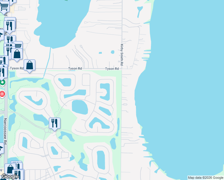 map of restaurants, bars, coffee shops, grocery stores, and more near 12809 Oulton Circle in Orlando