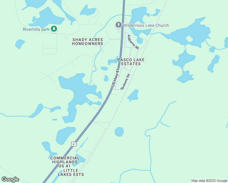 map of restaurants, bars, coffee shops, grocery stores, and more near 15008 Spokane Road in Spring Hill