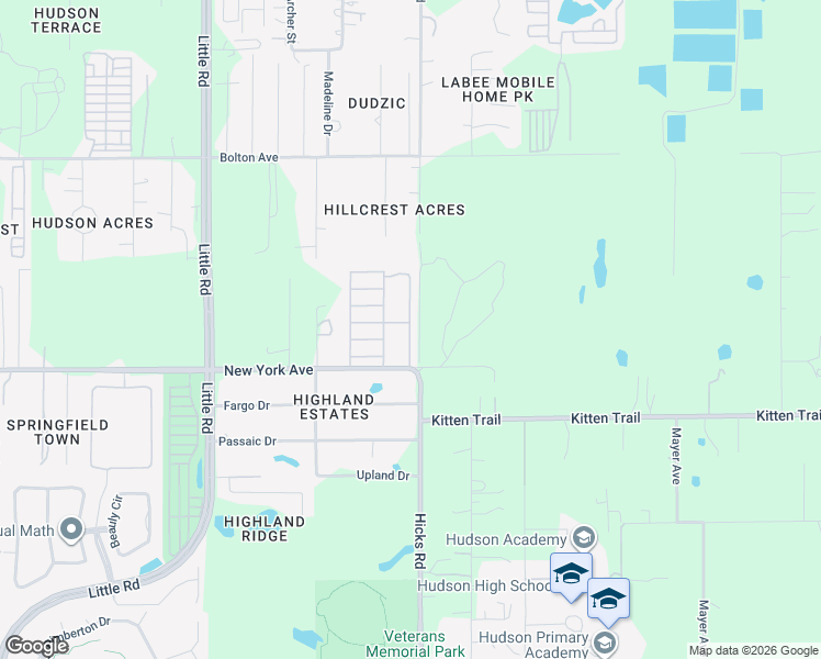 map of restaurants, bars, coffee shops, grocery stores, and more near 15123 Savanah Avenue in Hudson