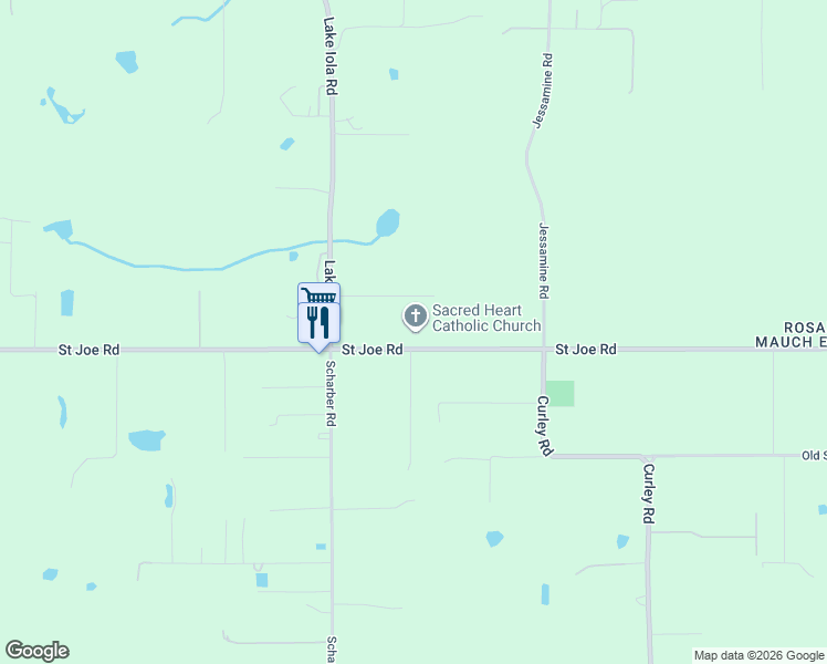 map of restaurants, bars, coffee shops, grocery stores, and more near 32201 Saint Joe Road in Dade City