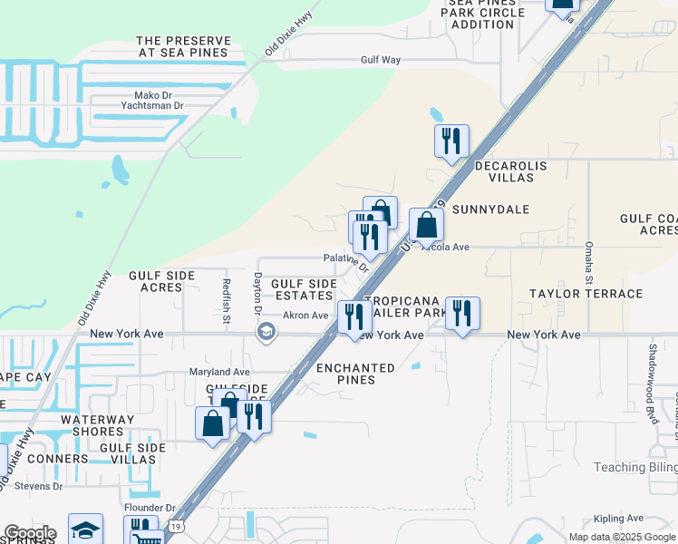 map of restaurants, bars, coffee shops, grocery stores, and more near 15134 Peoria Avenue in Hudson