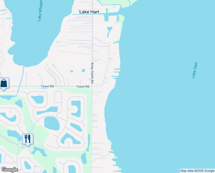 map of restaurants, bars, coffee shops, grocery stores, and more near 12913 Broleman Road in Orlando