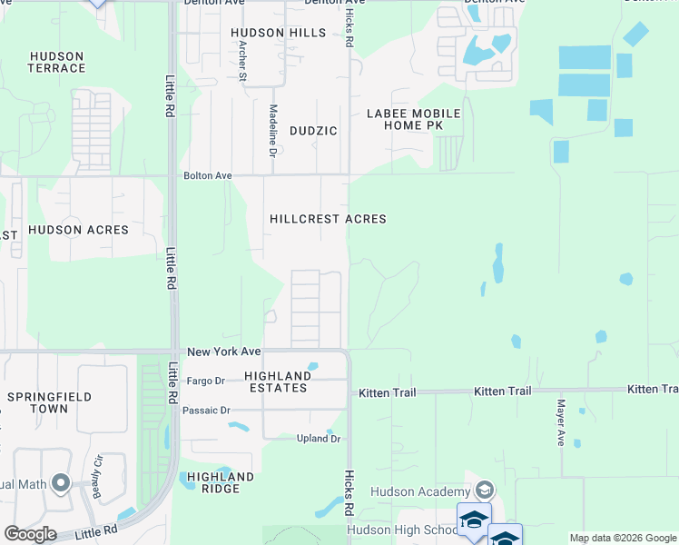 map of restaurants, bars, coffee shops, grocery stores, and more near 15202 Savanah Avenue in Hudson