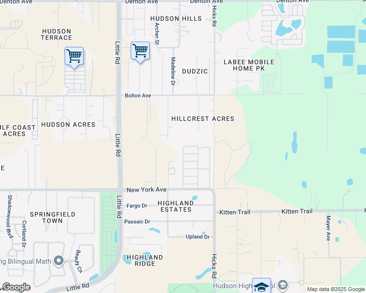 map of restaurants, bars, coffee shops, grocery stores, and more near 15127 Johansson Ave in Hudson