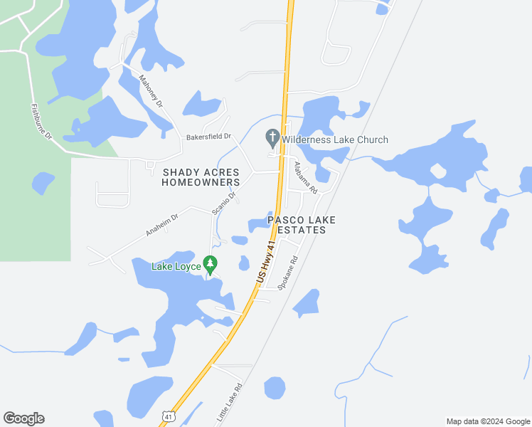 map of restaurants, bars, coffee shops, grocery stores, and more near 15317 U.S. 41 in Spring Hill