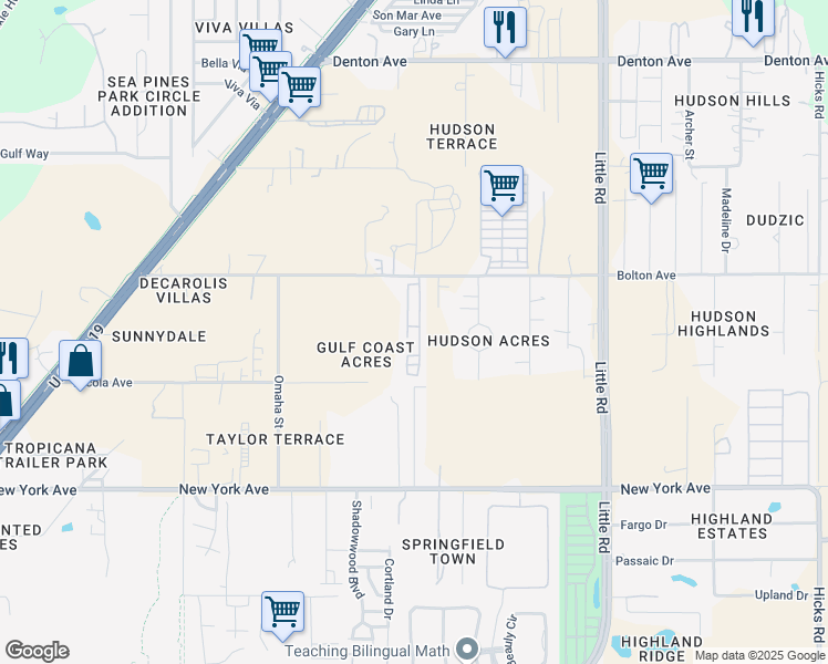 map of restaurants, bars, coffee shops, grocery stores, and more near 9014 Bolton Avenue in Hudson