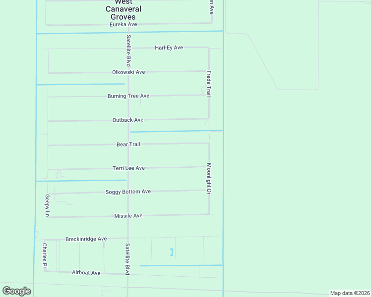 map of restaurants, bars, coffee shops, grocery stores, and more near 6673 Bear Trail in Cocoa