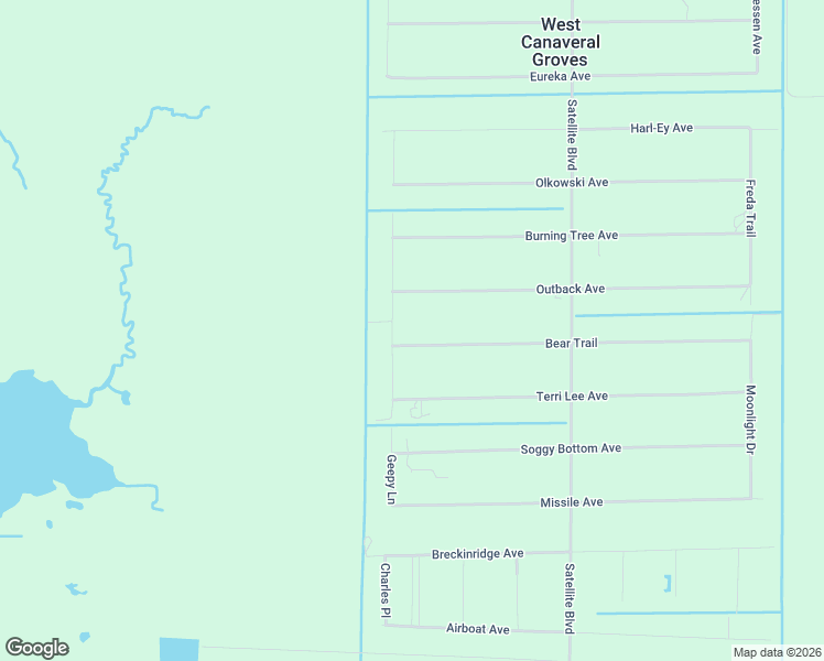 map of restaurants, bars, coffee shops, grocery stores, and more near 6902 Bear Trail in Cocoa