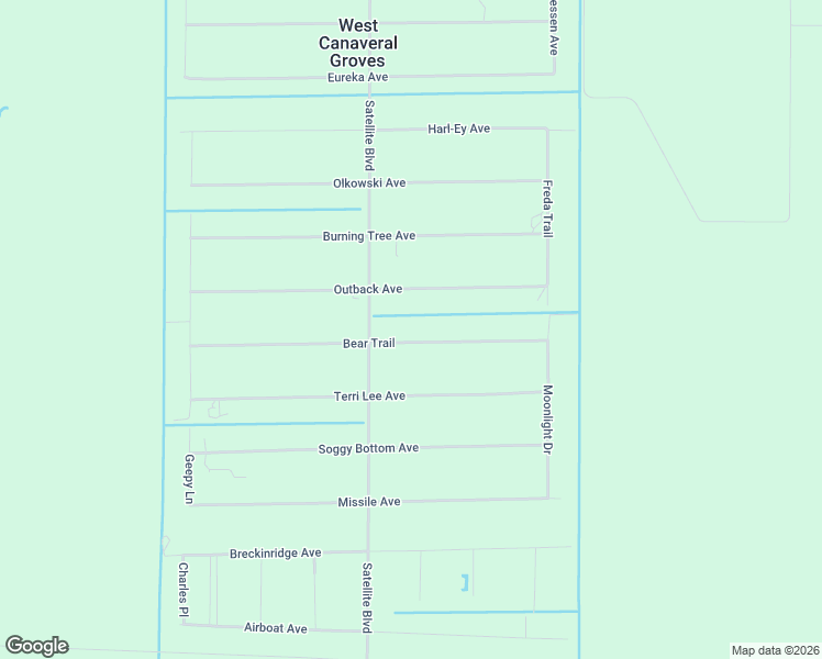 map of restaurants, bars, coffee shops, grocery stores, and more near 6742 Bear Trail in Cocoa