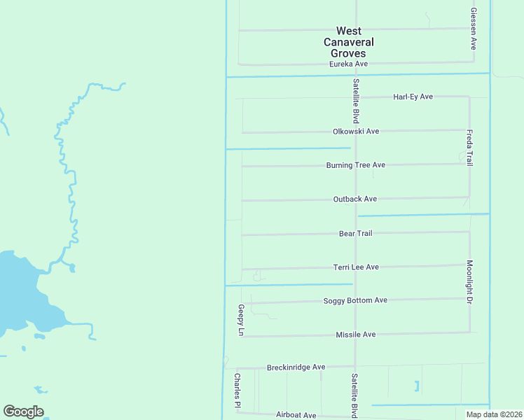 map of restaurants, bars, coffee shops, grocery stores, and more near 6902 Bear Trail in Cocoa