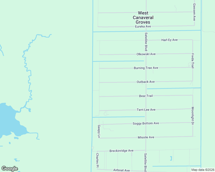 map of restaurants, bars, coffee shops, grocery stores, and more near 6902 Bear Trail in Cocoa