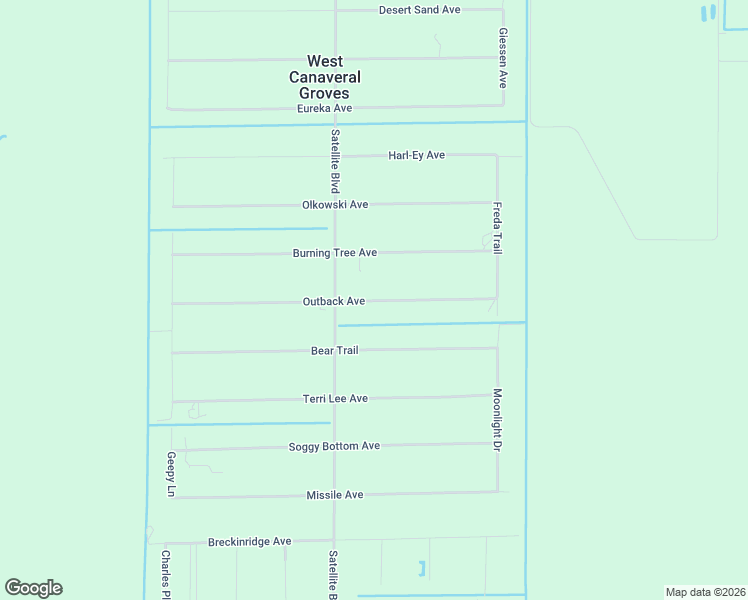 map of restaurants, bars, coffee shops, grocery stores, and more near 6764 Outback Avenue in Cocoa