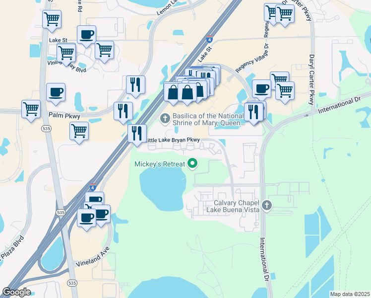 8037 Gables Commons Drive Orlando Fl Walk Score Map Of Restaurants Bars Coffee S Grocery Ore Near 8037