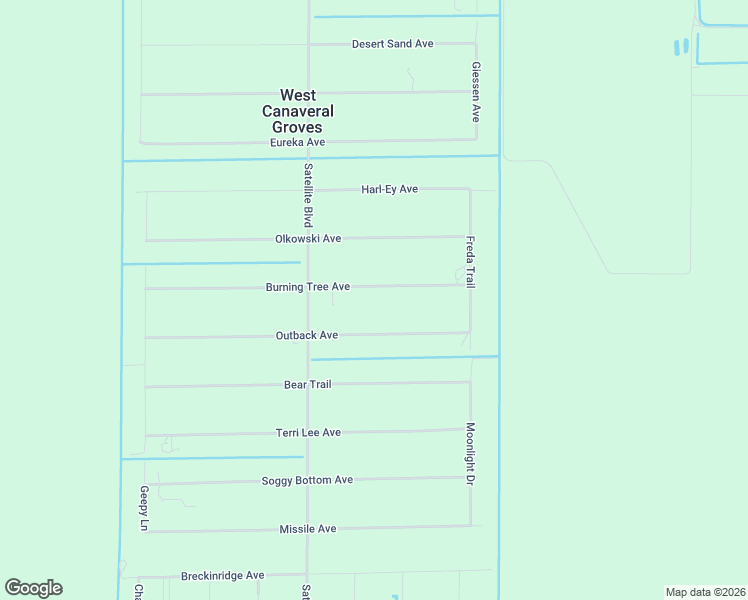 map of restaurants, bars, coffee shops, grocery stores, and more near 6737 Burning Tree Avenue in Cocoa