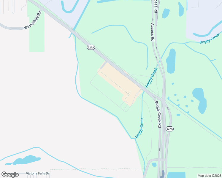 map of restaurants, bars, coffee shops, grocery stores, and more near 12340 Boggy Creek Road in Orlando