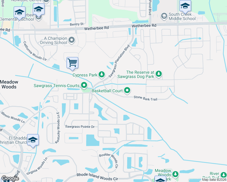 map of restaurants, bars, coffee shops, grocery stores, and more near 12523 Turtle Grass Drive in Orlando