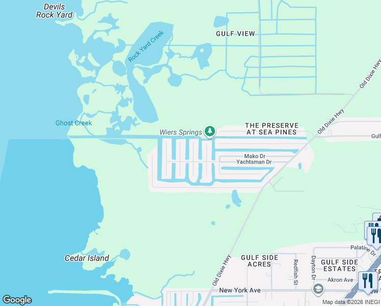 map of restaurants, bars, coffee shops, grocery stores, and more near 15639 Bertram Drive in Hudson