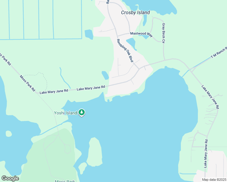 map of restaurants, bars, coffee shops, grocery stores, and more near 13714 Lake Mary Jane Road in Orlando