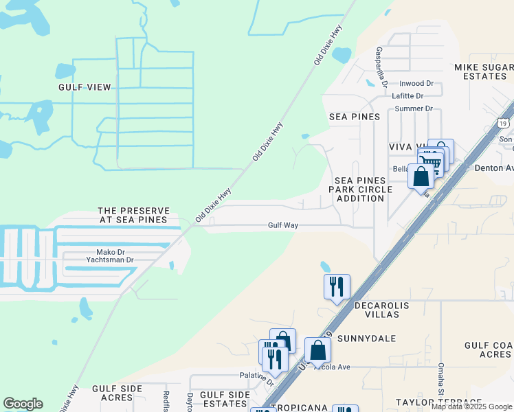 map of restaurants, bars, coffee shops, grocery stores, and more near 8024 Augusta Boulevard in Hudson