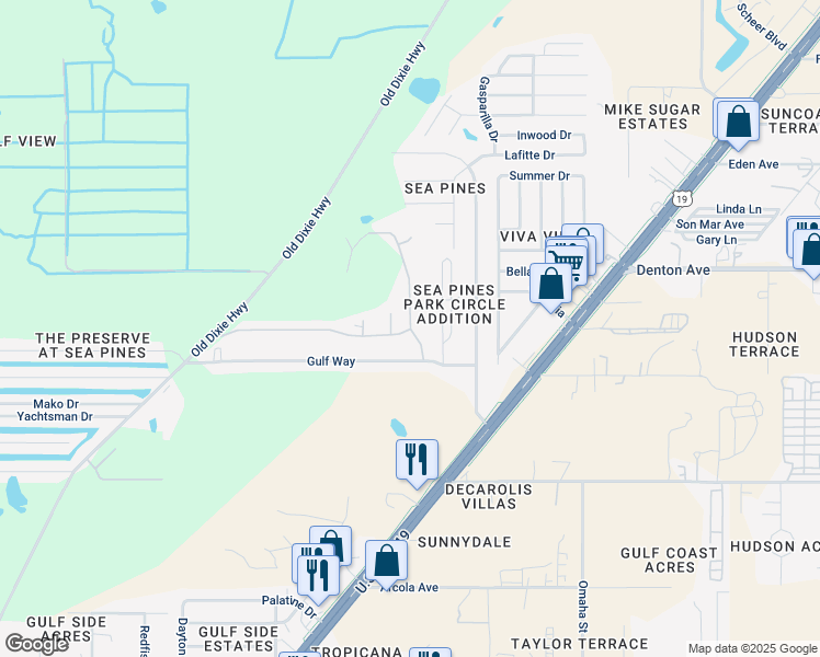 map of restaurants, bars, coffee shops, grocery stores, and more near 15834 Kemper Drive in Hudson