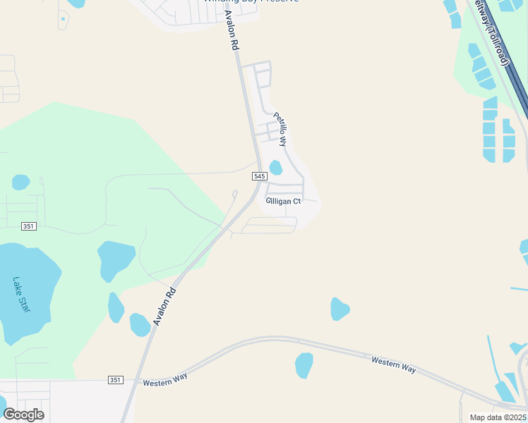 map of restaurants, bars, coffee shops, grocery stores, and more near 12181 Avalon Road in Winter Garden