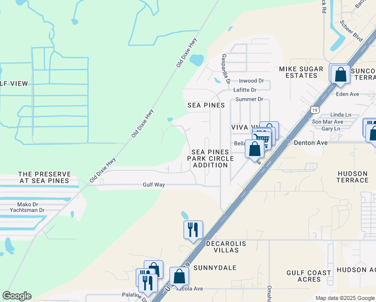 map of restaurants, bars, coffee shops, grocery stores, and more near 15927 Kemper Drive in Hudson