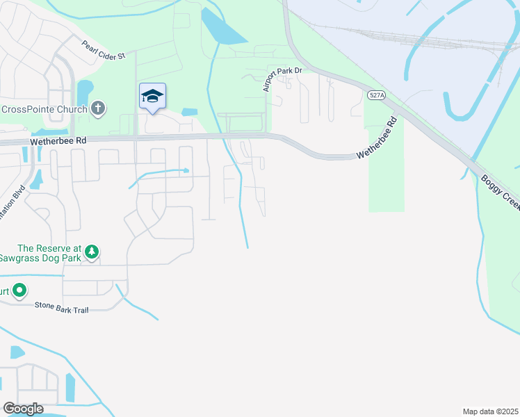 map of restaurants, bars, coffee shops, grocery stores, and more near 4402 Wetherbee Road in Orlando